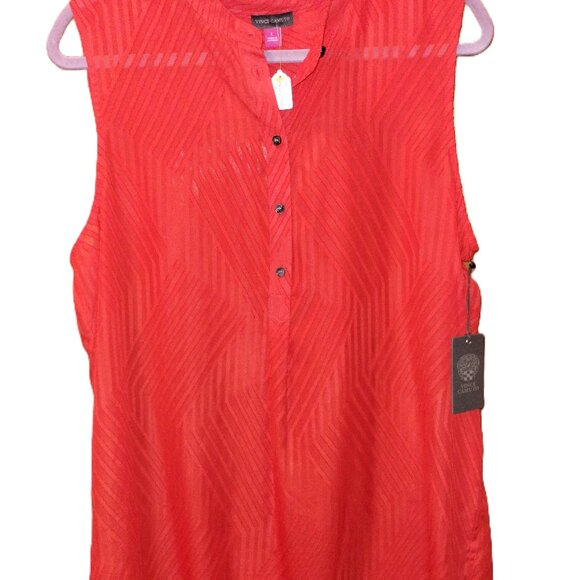 Vince Camuto Coral Sleeveless Blouse NWT - Picture 2 of 4